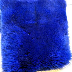 Pelo de piel de zorro teñido, color personalizado, precio al por mayor