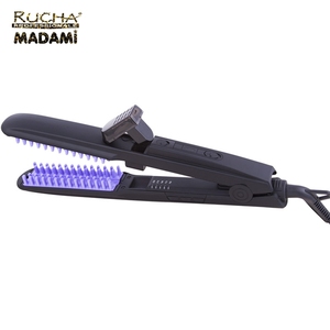 Plancha de Vapor Madami Negra con Dientes, Cepillo Alisador de Cabello con Tecnología PTC de Calentamiento Rápido - Product Image 4