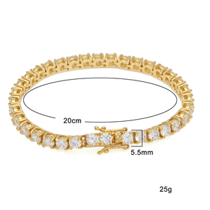 <span class=keywords><strong>Pulsera</strong></span> de <span class=keywords><strong>tenis</strong></span> con circonitas, cadena de <span class=keywords><strong>tenis</strong></span> estilo Hiphop con diamantes para hombre, pulseras de circonita, regalo, joyería al por mayor - Product Image 5