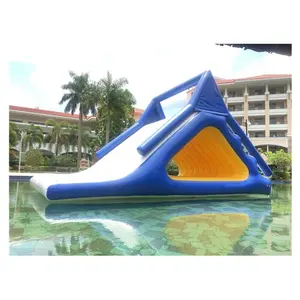 Inflatable water park equipment inflatable water triangle slides/floating water slide for sale