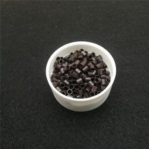 Mini 3.0x2.4x3.0mm Tube de cuivre Micro anneau perles outils d'extension de cheveux pour I Tip Hair - Product Image 2