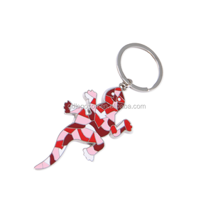 España Suerte recuerdos Barcelona carácter Gecko lagarto llaveros especial llavero regalos de esmalte de Metal colección clave - Product Image 1