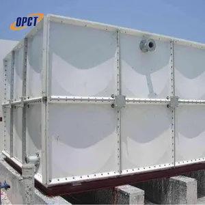 Fiberglass FRP/GRP/SMC water storage tank GRP sectional water tank
