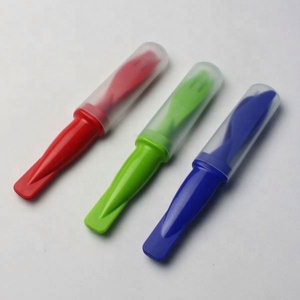 Ensemble de <span class=keywords><strong>couverts</strong></span> en plastique PP <span class=keywords><strong>3</strong></span> en 1 personnalisés en gros pour la promotion - Product Image 1