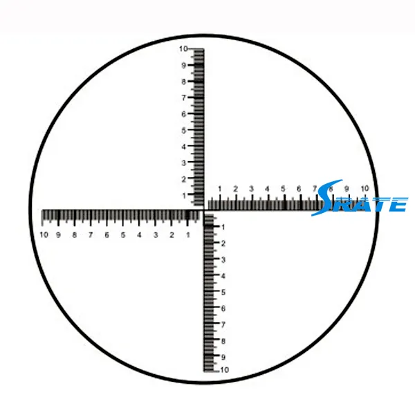 CAT913 Croix 100*4 grille valeur d'échelle de 0.1 micromètre réticule