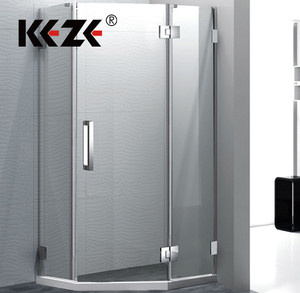 Cabine de <span class=keywords><strong>douche</strong></span> d'angle en verre trempé de taille personnalisée de style italien avec charnière de plateau rectangulaire de cadre ouverte <span class=keywords><strong>pour</strong></span> salle de bain intérieure - Product Image 5