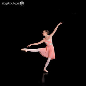 Chino personalizado profesional adulto lo último hermoso Lyrical contemporáneo disfraz danza Color sólido vestido - Product Image 2