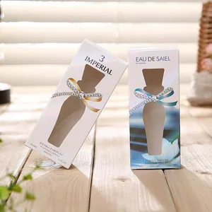 Cajas de papel recicladas personalizadas para embalaje de esmalte de uñas, con ventana troquelada, venta al por mayor, caja de embalaje de esmalte de gel