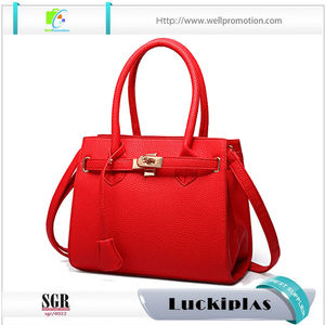 Chino elegancia bolsos de LA PU con bufandas más nuevas fotos dama de la moda - Product Image 3