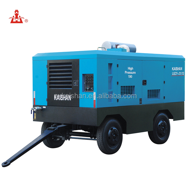 KAISHAN LGCY Series 2 Stage Screw Diesel Portable Air Compressor with Lubricated Engine High Pressure