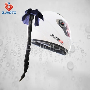 トレードアシュアランス パンクスタイル オートバイヘルメット装飾 ブレイド ピグテール ファーヘルメット モホーク スノーモービル ATV <span class=keywords><strong>BMX</strong></span>バイク用 - Product Image 2