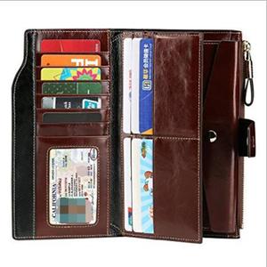 <span class=keywords><strong>Portafoglio</strong></span> da <span class=keywords><strong>Donna</strong></span> in <span class=keywords><strong>Vera</strong></span> <span class=keywords><strong>Pelle</strong></span> di Grande Capacità con Finestre per Documenti e Custodia per Telefono con Cerniera, Tasca per Contanti con Chiusura a Scatto - Product Image 2