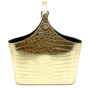 Cesta de lavandería de almacenamiento de cuero ajustable personalizada de fábrica cesta de regalo Navidad hogar Hotel cesta de almacenamiento de <span class=keywords><strong>vino</strong></span> - Product Image 2