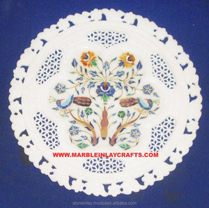Belle Plaque De Marqueterie De Marbre - Product Image 1