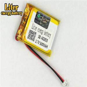 Plug 1.5-<span class=keywords><strong>2</strong></span> P 3.7 V 482833 mah 500 lithium polymer lipo rechargeable battery li ion Solar lithium battery with PCM - Product Image 1