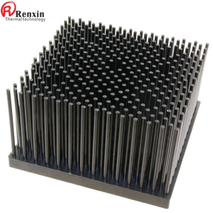 120 Wát công suất cao LED ánh sáng tản nhiệt Pin vây tản nhiệt Nhà sản xuất tản nhiệt ép đùn nhôm đen nhôm IP67 14000 vuông - Product Image 4