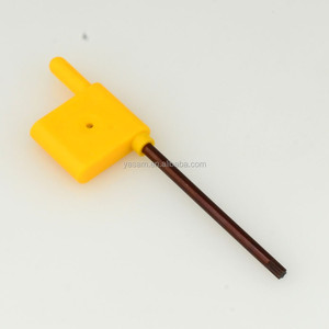 Chiavi a Stella Tipo Bandiera T6 T7 T8 T10 T9 T15 T20 <span class=keywords><strong>T25</strong></span> per Inserti in Carburo, Colore Giallo - Product Image 1