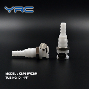 Conector Rápido de Plástico Blanco de <span class=keywords><strong>1</strong></span>/<span class=keywords><strong>4</strong></span>'' <span class=keywords><strong>para</strong></span> Tuberías, con Tuerca de Latón Cromado, <span class=keywords><strong>para</strong></span> <span class=keywords><strong>Conexiones</strong></span> Eficientes de Vacío y Presión - Product Image 1