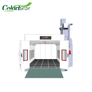 Easy to clean automotive paint spray booth with ce approved