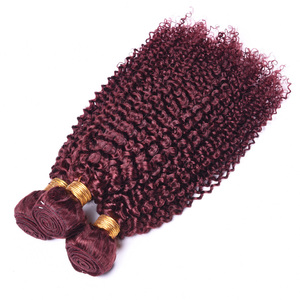 100g sexy màu 99j Burgundy Đỏ xoăn phần mở rộng tóc con người lớp biểu bì phù hợp đôi rút ra Brazil Trinh Nữ tóc 99j bó - Product Image 3
