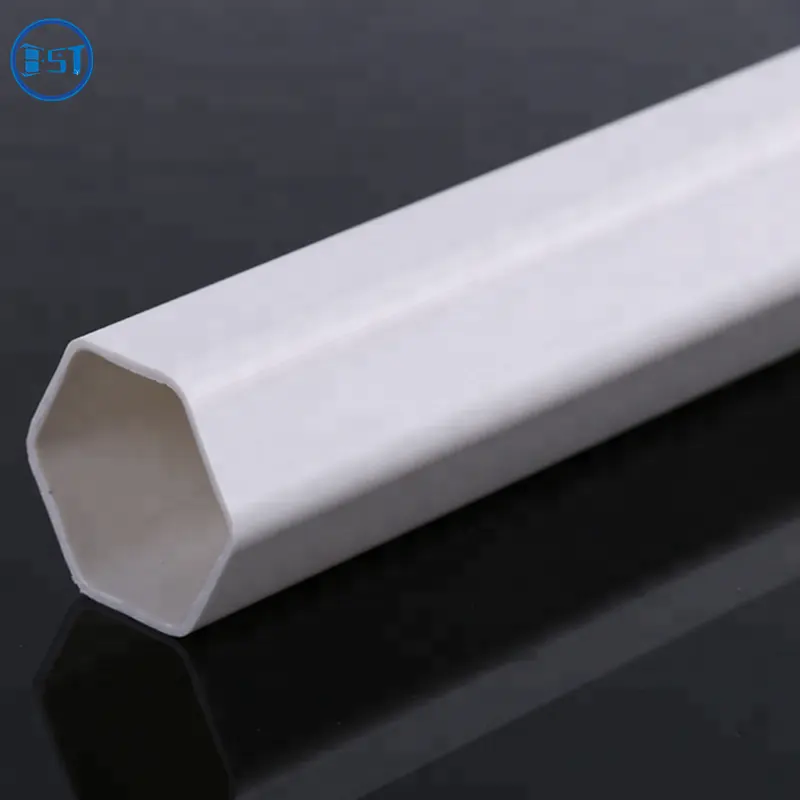 Extrusion high quality six sides plastic hexagon tubes