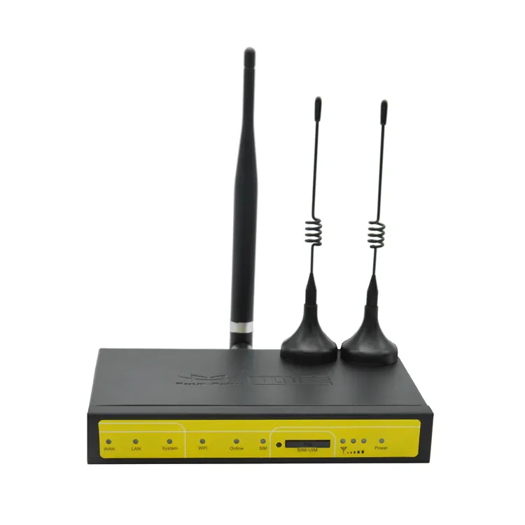 Enrutador Wifi Industrial 3G F3436, con ranura para tarjeta SIM, HSUPA UMTS, 2100Mhz, GSM, cuatro bandas, 4 puertos Lan para sistema de audio remoto