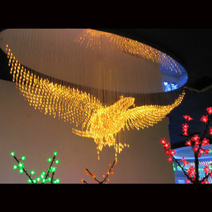 โคมไฟคริสตัล LED 8สีโคมไฟระย้าคริสตัล LED แสงน<span class=keywords><strong>ก</strong></span>3D - Product Image 1
