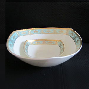 Vaisselle de luxe en porcelaine fine, 125 pièces, 66 pièces, en céramique, avec motif doré en relief - Product Image 5