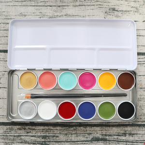 Popular no tóxico fácil limpieza 12 color <span class=keywords><strong>Halloween</strong></span> <span class=keywords><strong>cara</strong></span> y <span class=keywords><strong>pintura</strong></span> corporal para fiestas - Product Image 4