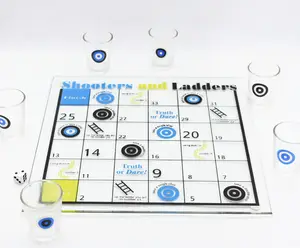 20 Sets Snake and Ladder Portable Board Game Set Flight Chess