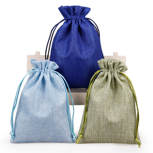 Bolsas de embalaje con logotipo personalizado y cordón de yute, bolsa de <span class=keywords><strong>arpillera</strong></span> para jabón, té de arroz, embalaje - Product Image 1