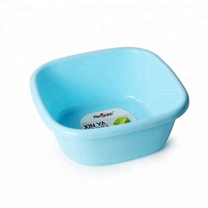 Basin Wash Bathroom Kitchen Strong Durable Colorful Square Plastic Basin For Wash Face