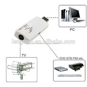 USB 2.0 TV sopa tuner alıcısı adaptörü dünya çapında analog pc dizüstü dvd shpg