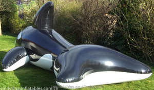 De PVC negro brillante inflable ballena animal <span class=keywords><strong>moel</strong></span> inflable ballena para venta - Product Image 4