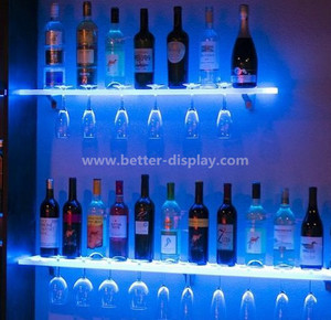 Porte-<span class=keywords><strong>vin</strong></span> mural en acrylique personnalisé à led, support à <span class=keywords><strong>vin</strong></span> - Product Image 2