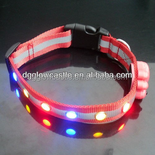 Costom из светодиодов собака жемчужина шику воротник ожерелье