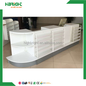 Bancone Cassa per Supermercato in Acciaio e MDF - Product Image 2