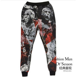 2016 de la nueva manera joggers pantalones 3D estrella de fútbol de baloncesto pantalones de chándal para los hombres - Product Image 4