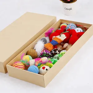 best sellers products interactive cat toys set factory price cheap gift box cat play toys set