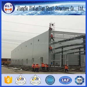 Chinois fournisseur cadre en acier de lumière préfabriqué salle d'exposition de voiture structure entrepôt