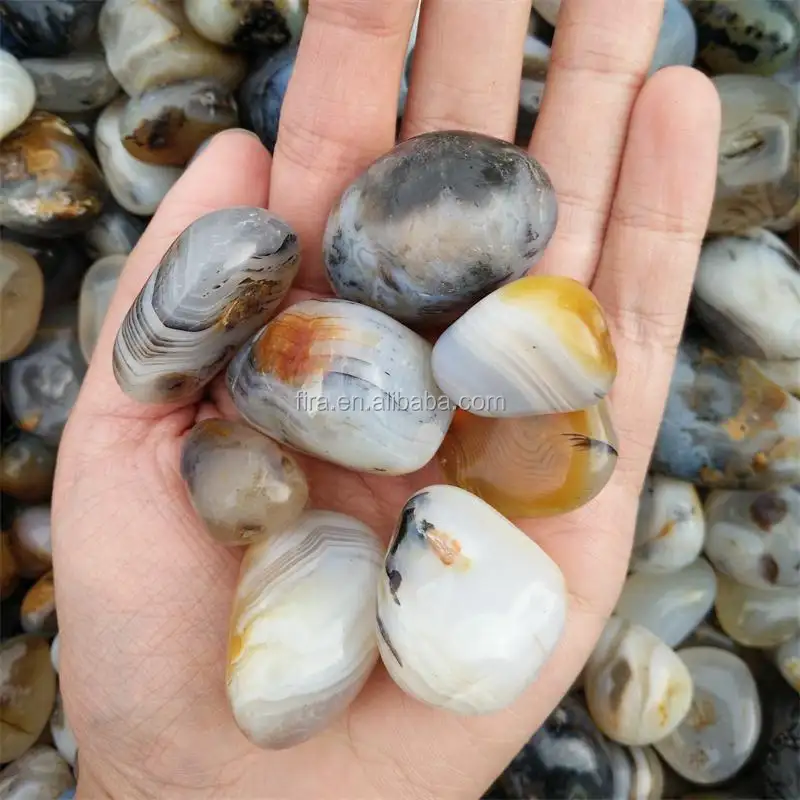 Semi-précieuses polies Agate Pierres En Gros