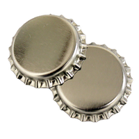 Capuchons de couronne de bière, en métal OEM, en acier inoxydable, sans déversement