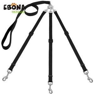 No Tangle Dog Leash Coupler, Double Dog Walker, 3 Way Triple Multiple Dog Leash With Adjustable Splitter Lead - Product Image 1