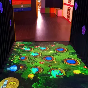 Juegos interactivos de proyección 3d para niños, sistema de suelo interactivo