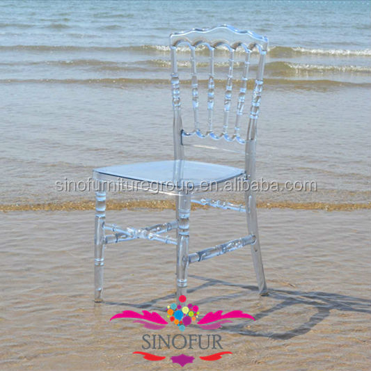 Сделанный в SINOFUR Штабелируемый поликарбонатный свадебный стул Наполеона