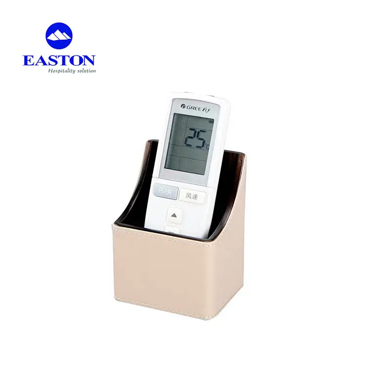Fashionable High Quality Leather TV Remote Control Holder Hotel Room Amenities