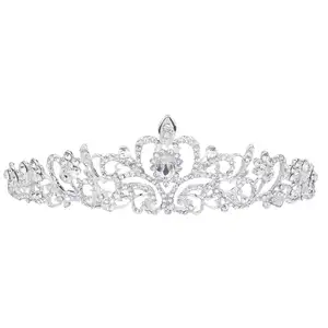 Bandeau couronne diadème de mariée, en cristal, strass, bijou de princesse, offre spéciale,