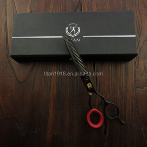 TITAN Black Coating Colourful <strong>Beard</strong> Screw Hairdressing Thinning <strong>Scissors</strong> - Product Image 4