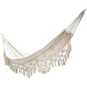GSD açık havada beyaz Bohemian hamak kamp yatağı taşınabilir iki kişi plaj salıncak hamak yatak çocuklar oynamak hamak salon yatak - Product Image 1