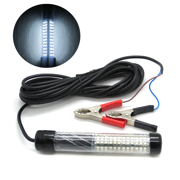 1080LM White LED Underwater Fishing Drop Submersible Night Attract Fishing Light